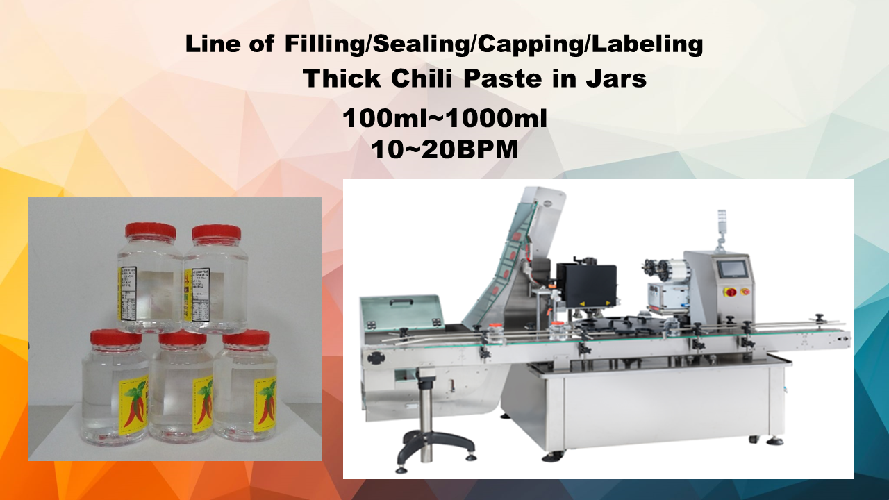 Chili Paste Filling/Sealing/Capping/Labeling