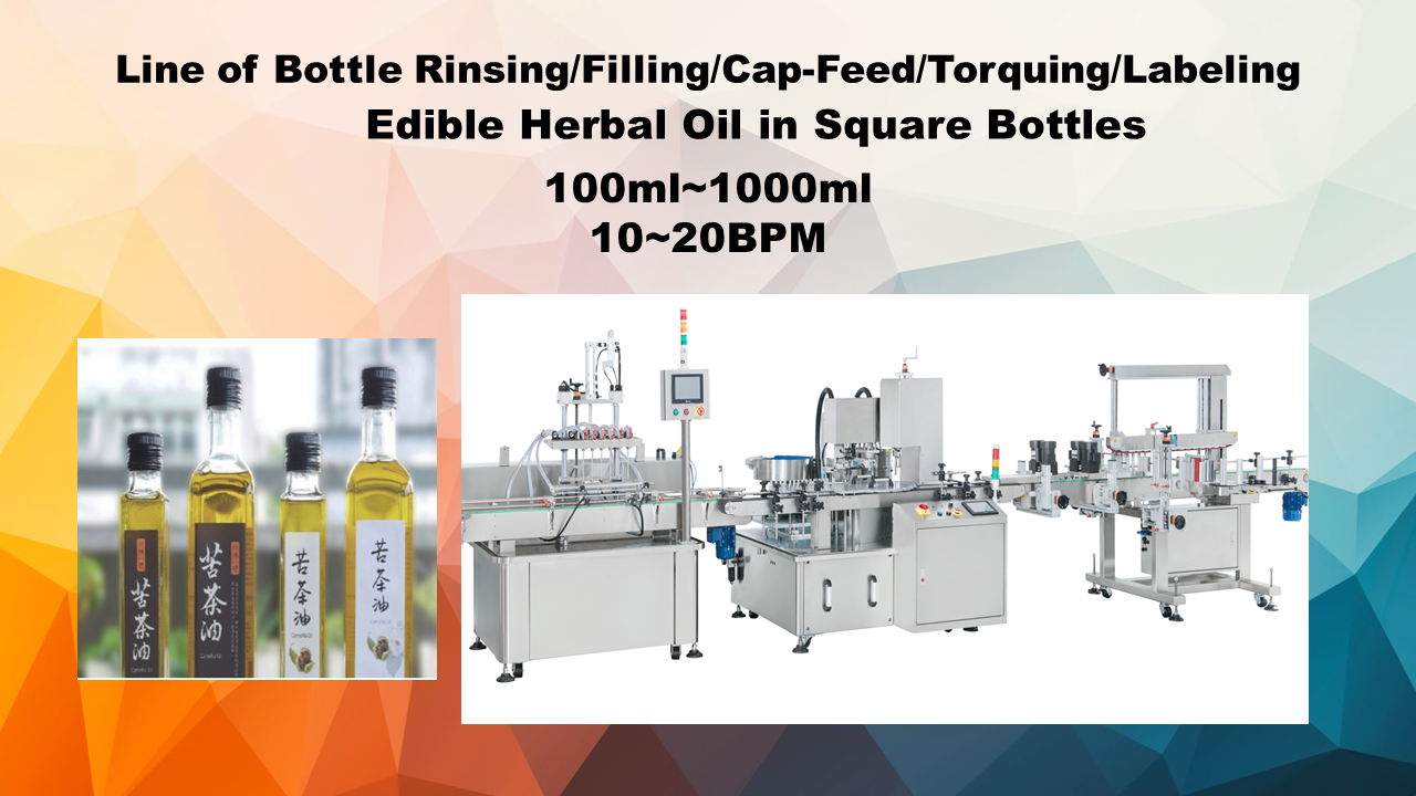 Rinsing, Filling, Capping, Labeling