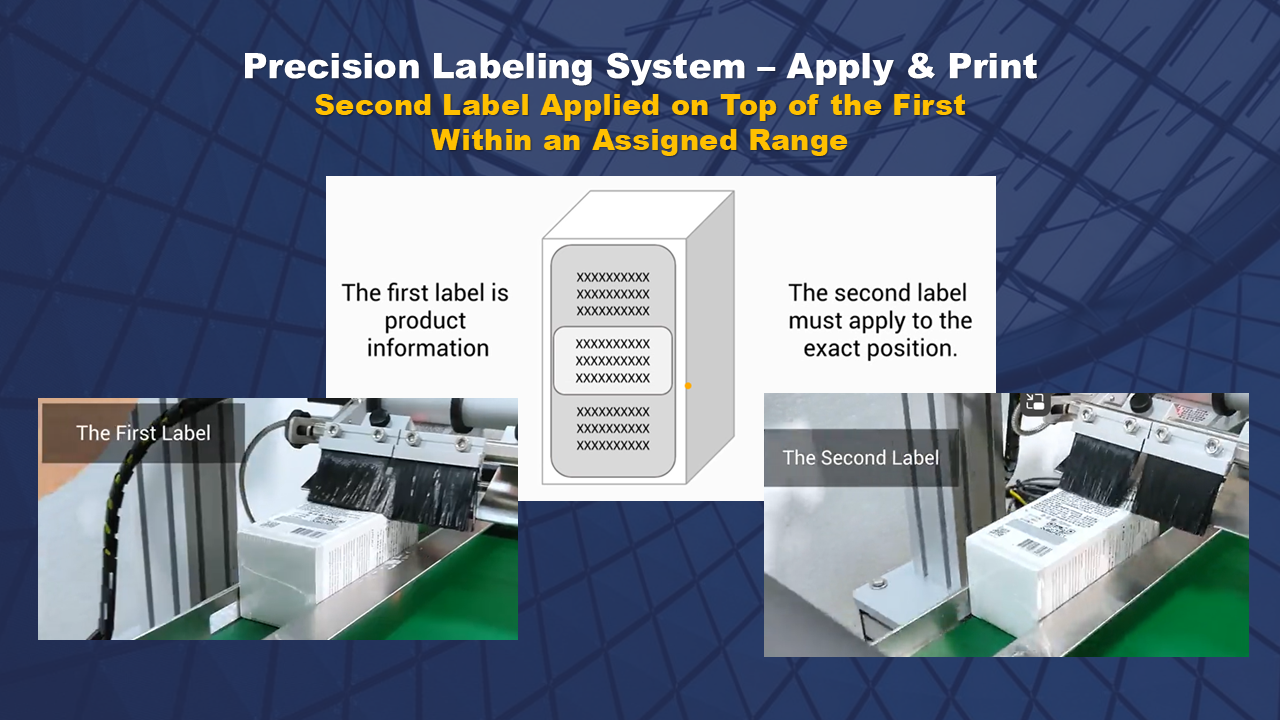 Apply 2nd label on 1st label